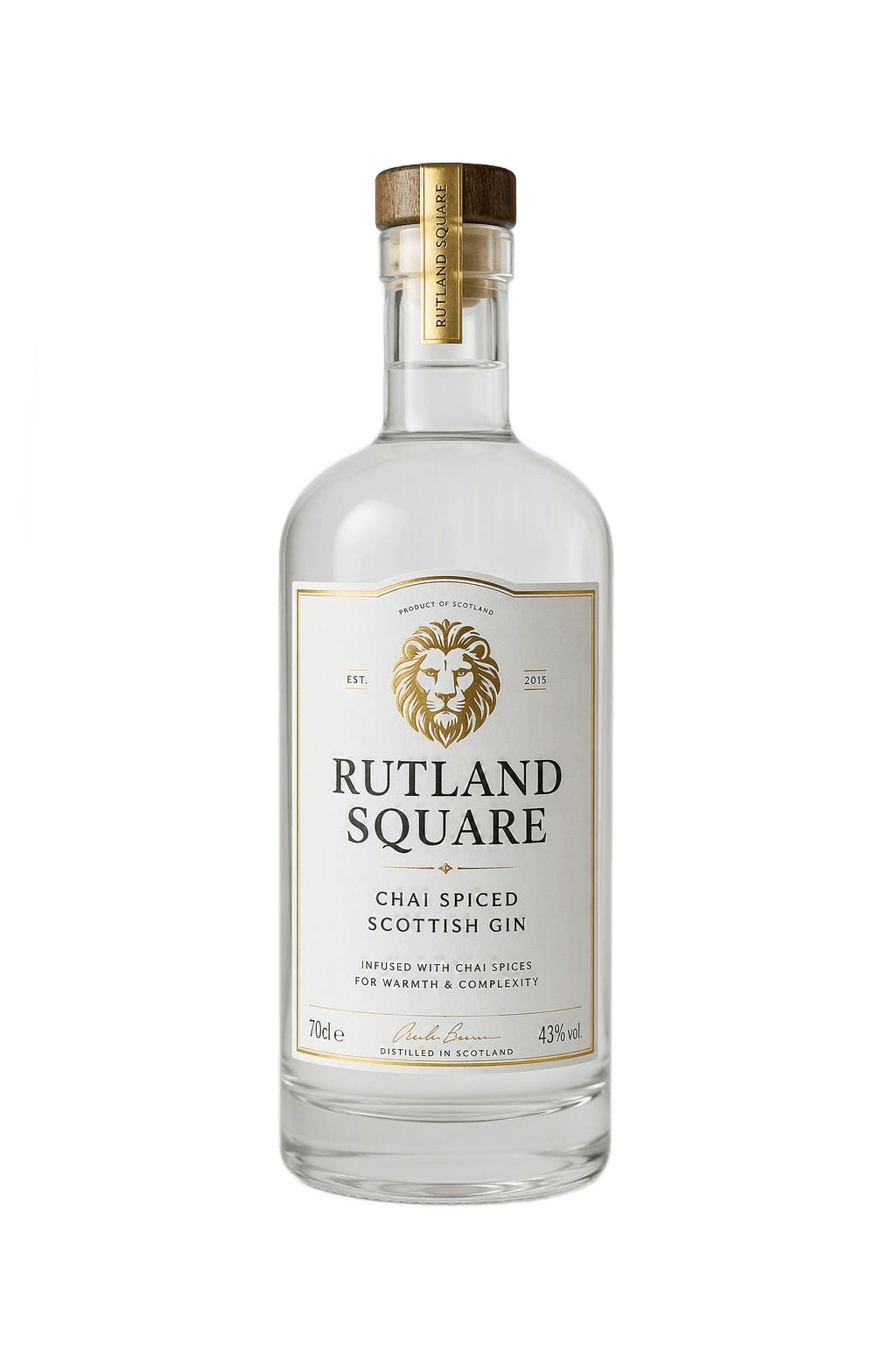 Rutland Square Chai Spiced Scottish Gin bottle